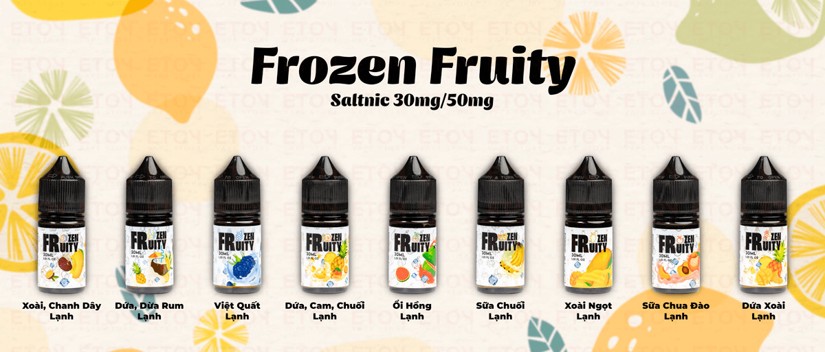 Những hương vị khác của dòng Juice Frozen Fruity - HanoiVape