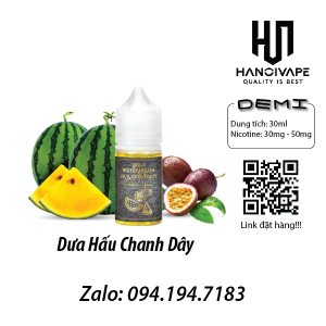 Tinh dầu vape Juice Demi dưa hấu chanh dây