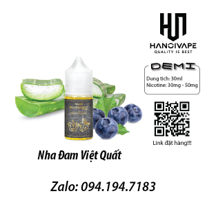 Tinh dầu vape Juice Demi Nha Đam Việt Quất