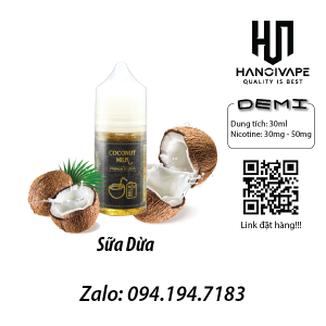 Tinh dầu vape Juice Demi Sữa Dừa