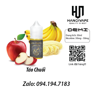 Tinh dầu vape Juice Demi Táo Chuối