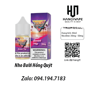 Tinh dầu vape Juice Tropical Bưởi hồng quýt