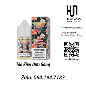 Tinh dầu vape Juice Tropical Táo kiwi dưa gang